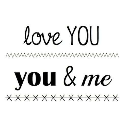 SRM Press - Clear Acrylic Stamps - Big Love You