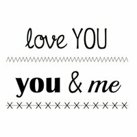 SRM Press - Clear Acrylic Stamps - Big Love You