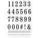 SRM Press - Clear Acrylic Stamps - Big Numbers