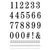 SRM Press - Clear Acrylic Stamps - Big Numbers