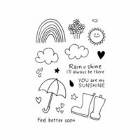 SRM Press - Jane's Doodles Stamp - Rain or Shine