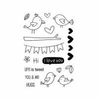 SRM Press - Jane's Doodles Stamp - Love Birds