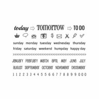 SRM Press - Clear Acrylic Stamps - Today, Tomorrow, To Do