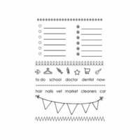 SRM Press - Clear Acrylic Stamps - Planner Banner