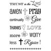 SRM Press - Faith - Clear Acrylic Stamps - Trust in the Lord