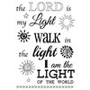 SRM Press - Faith - Clear Acrylic Stamps - The Lord is My Light