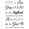 SRM Press - Faith - Clear Acrylic Stamps - God is Love