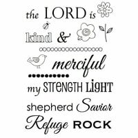 SRM Press - Faith - Clear Acrylic Stamps - The Lord is