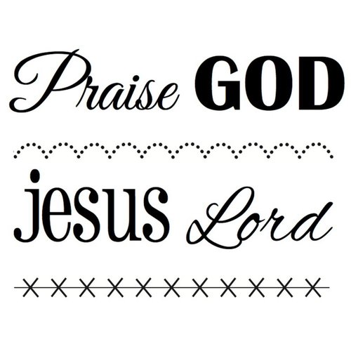 SRM Press - Faith - Clear Acrylic Stamps - Big Praise