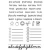 SRM Press - Planner - Clear Acrylic Stamps - School Days