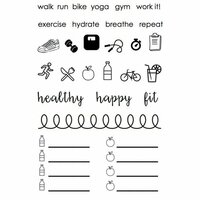 SRM Press - Planner - Clear Acrylic Stamps - Healthy Plans