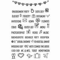 SRM Press - Planner Collection - Clear Acrylic Stamps - Wedding Plans
