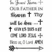 SRM Press - Clear Acrylic Stamps - In Jesus' Name