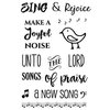 SRM Press - Clear Acrylic Stamps - Sing and Rejoice