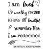 SRM Press - Clear Acrylic Stamps - I Am