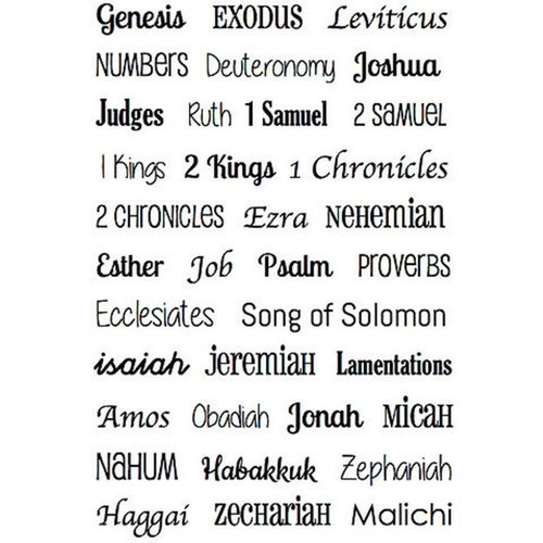 SRM Press - Clear Acrylic Stamps - Old Testament