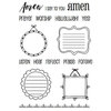 SRM Press - Clear Acrylic Stamps - Amen Frames