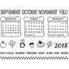 SRM Press - Clear Acrylic Stamps - Fall Plans - 2018