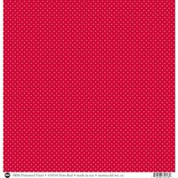 SRM Press - 12 x 12 Patterned Vinyl - Matte - Dots - Red