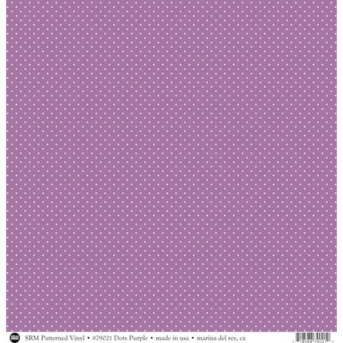 SRM Press - 12 x 12 Patterned Vinyl - Matte - Dots - Purple