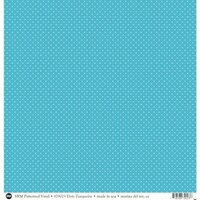 SRM Press - 12 x 12 Patterned Vinyl - Matte - Dots - Turquoise
