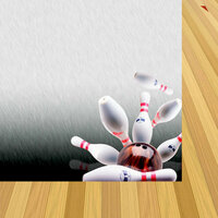 Scrappin Sports and More - Classic Sports Collection - 12 x 12 Double Sided Paper - Bowling