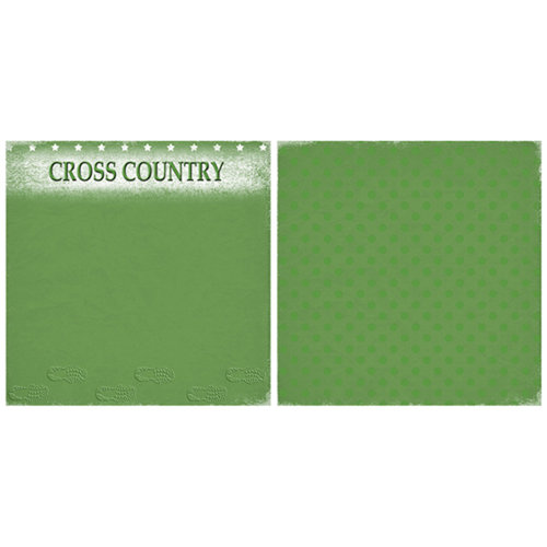 Scrappin Sports and More - Game Day Collection - 12 x 12 Double Sided Paper - Cross Country