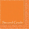 Scrappin Sports and More - School is Cool Collection - 12 x 12 Double Sided Paper - Second Grade