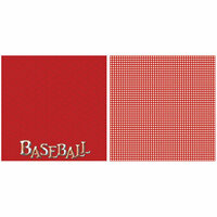 Scrappin Sports and More - Title Sports Collection - 12 x 12 Double Sided Paper - Baseball