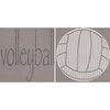 Scrappin Sports and More - Sporty Words Collection - 12 x 12 Double Sided Paper - Volleyball
