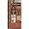 Scrappin Sports and More - Sports on Fire Collection - Cardstock Stickers - Basketballs