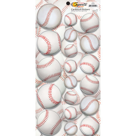 Scrappin Sports and More - Name of the Game Collection - Cardstock Stickers - Baseball