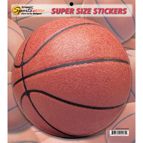 Scrappin Sports and More - Super Size Cardstock Stickers - Basketball