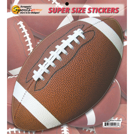 Scrappin Sports and More - Super Size Cardstock Stickers - Football