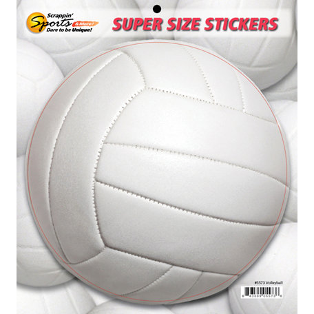 Scrappin Sports and More - Super Size Cardstock Stickers - Volleyball