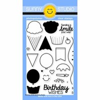 Sunny Studio Stamps - Clear Acrylic Stamps - Birthday Smiles