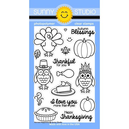 Sunny Studio Stamps - Clear Photopolymer Stamps - Harvest Happiness