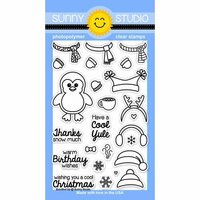 Sunny Studio Stamps - Clear Photopolymer Stamps - Bundled Up