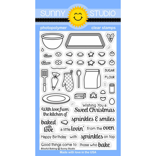 Sunny Studio Stamps - Christmas - Clear Photopolymer Stamps - Blissful Baking