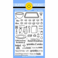 Sunny Studio Stamps - Christmas - Clear Photopolymer Stamps - Blissful Baking