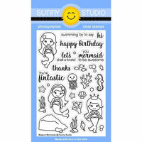 Sunny Studio Stamps - Clear Photopolymer Stamps - Magical Mermaids