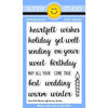 Sunny Studio Stamps - Clear Acrylic Stamps - Heartfelt Wishes