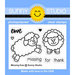 Sunny Studio Stamps - Clear Photopolymer Stamps - Missing Ewe