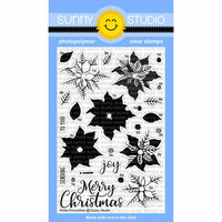 Sunny Studio Stamps - Christmas - Clear Photopolymer Stamps - Petite Poinsettias
