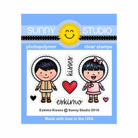 Sunny Studio Stamps - Christmas - Clear Photopolymer Stamps - Eskimo Kisses