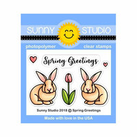 Sunny Studio Stamps - Clear Photopolymer Stamps - Spring Greetings