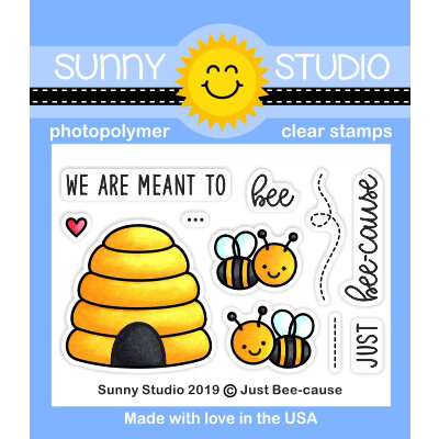 Sunny Studio Stamps - Clear Photopolymer Stamps - Just Bee-cause