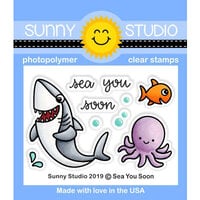 Sunny Studio Stamps - Clear Photopolymer Stamps - Sea You Soon