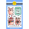 Sunny Studio Stamps - Christmas - Clear Photopolymer Stamps - Hogs & Kisses