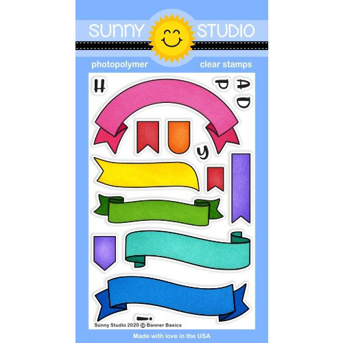 Sunny Studio Stamps - Clear Photopolymer Stamps - Banner Basics